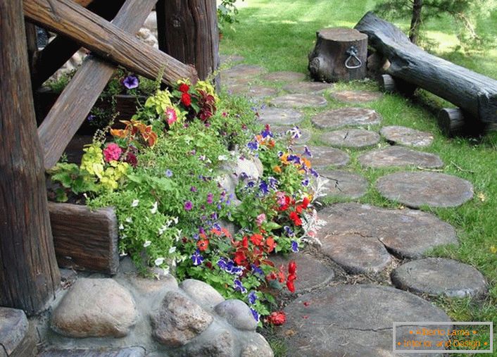 Озеленяване на градината в уютен селски стил (52 снимки)