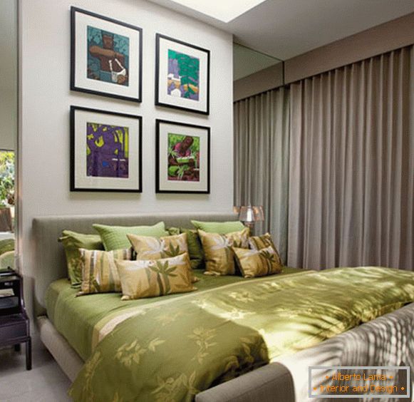 Маслени бои в дизайна на спалнята