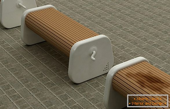 Улични пейки с въртяща се седалка