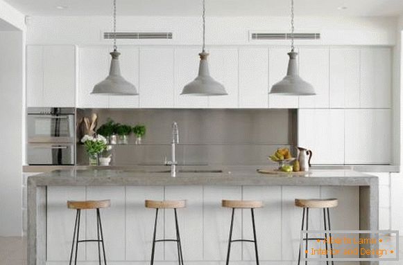 Красива кухня 2016 - бяла кухня в модерен стил