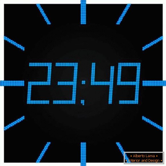 часовник електронен монтаж на стена светещ цифров голям, снимка 29