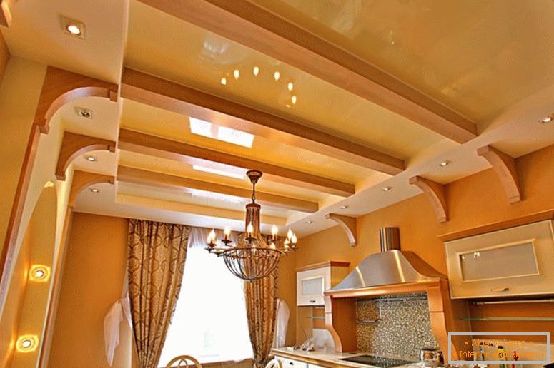 Stretch таван в кухнята - 70 снимки на перфектни дизайнерски