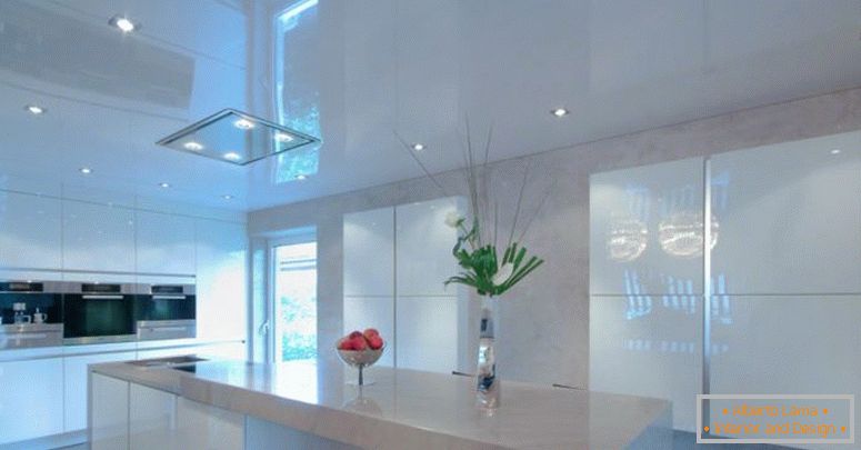 Stretch таван в кухнята - 70 снимки на перфектни дизайнерски
