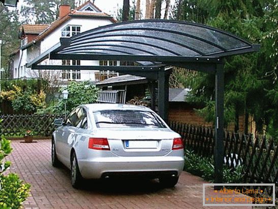 Конзолни покриви за автомобили от поликарбонат, фото 2