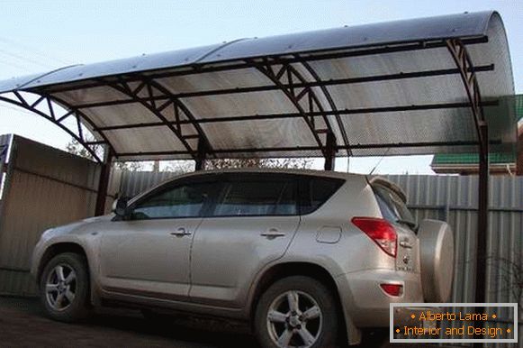 Конзолни покриви за автомобили от поликарбонат, фото 3