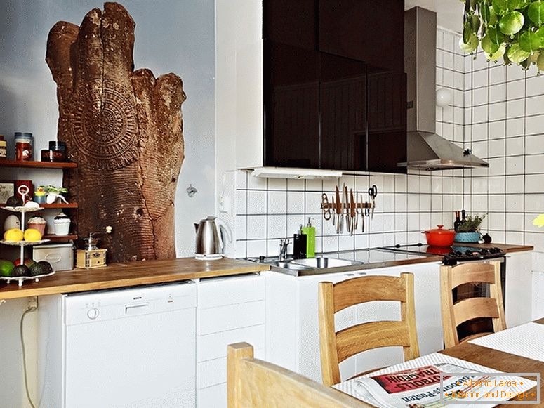 Кухненски интериор в скандинавски стил