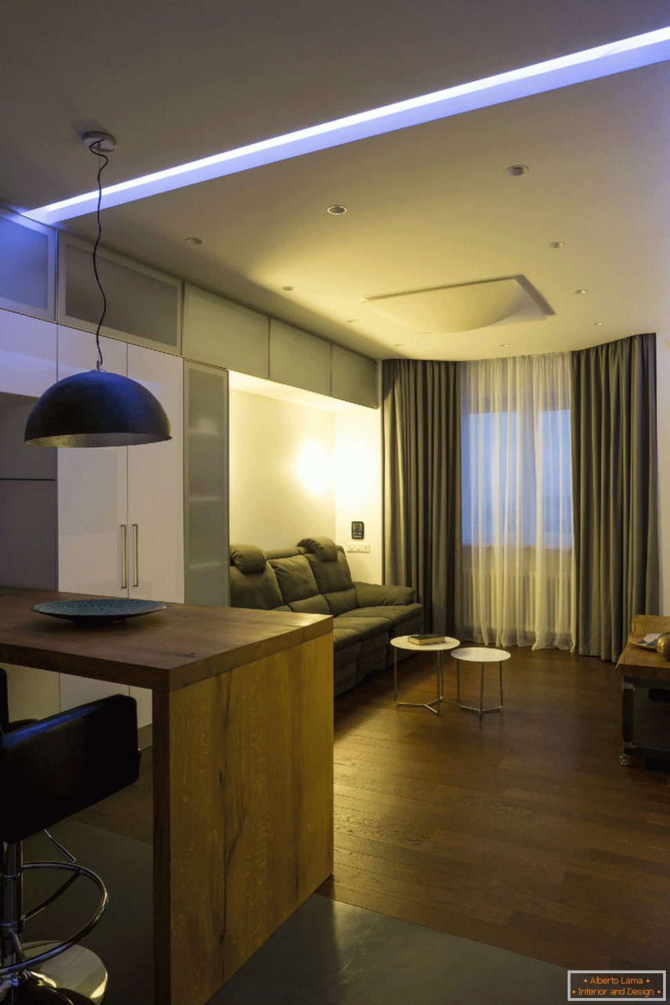 Осветление в апартамент с контролирано осветление