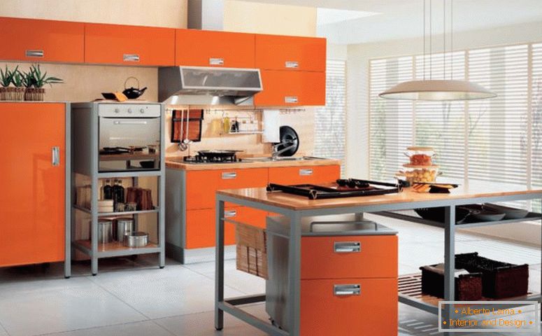 оранжево-cromatica-съвременна кухня