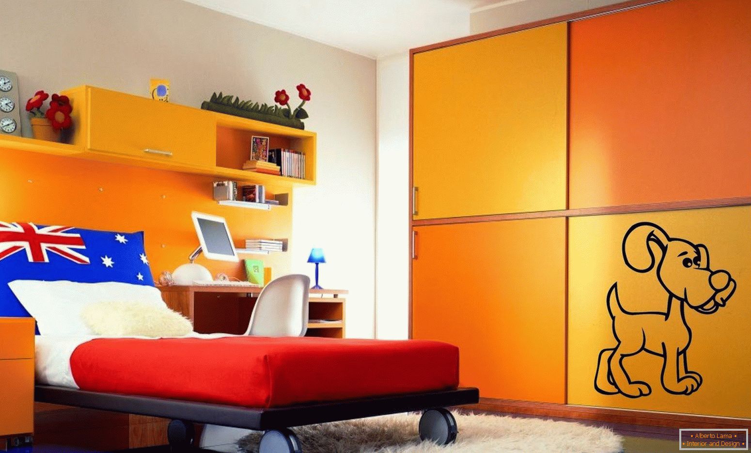 Мебели в оранжев цвят