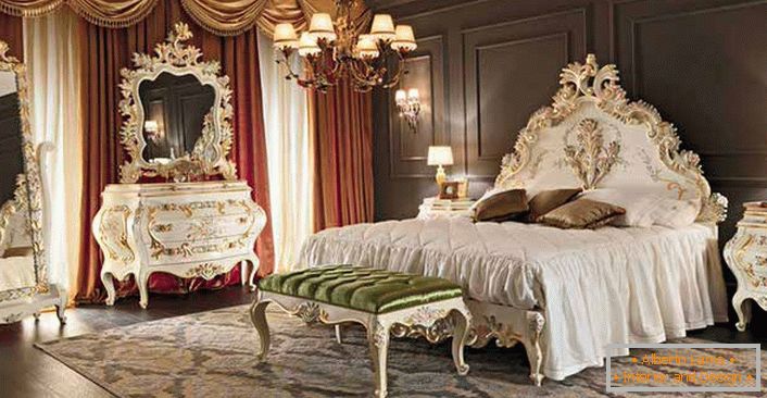 Спалня в голямата къща на френско семейство. 