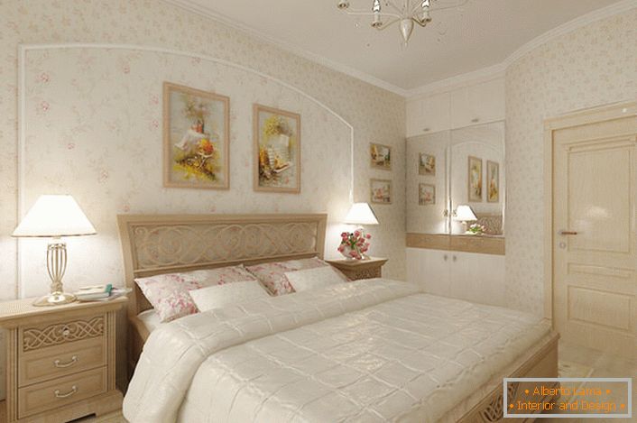 Спалня в стила на романтизма.