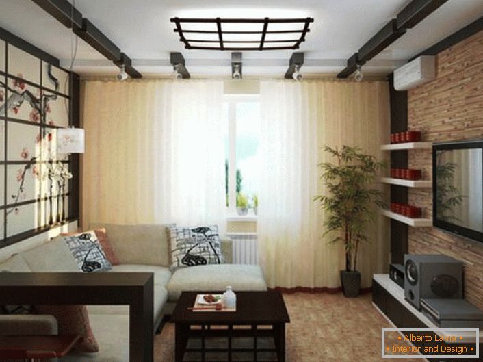 Стилът на японския минимализъм е идеален за проектирането на малки апартаменти.