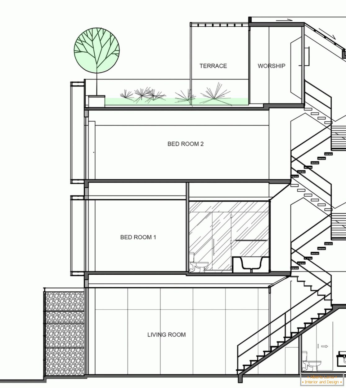Планировка дома от DD concept