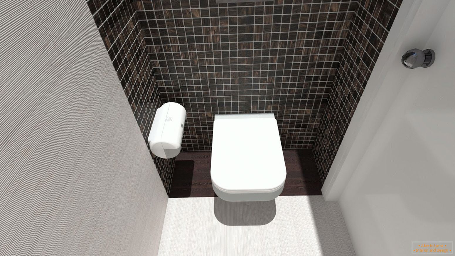 мозайка плитка в дизайне туалета