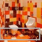 Ярки цветове в дизайна на тоалетната