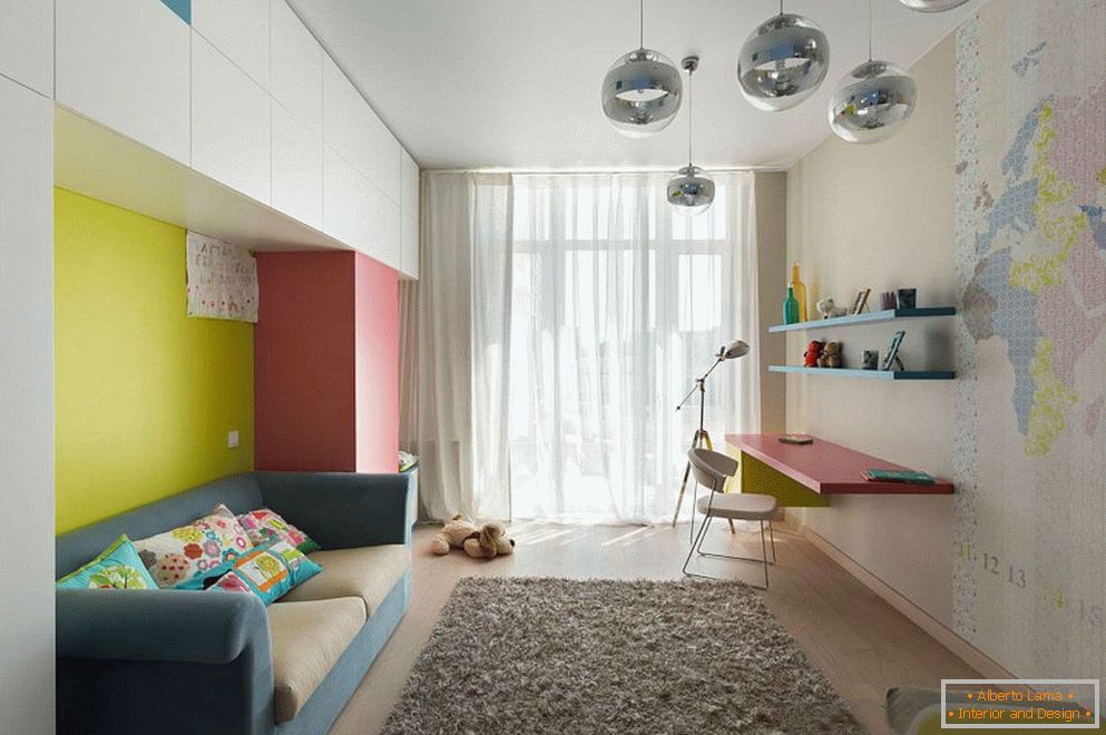 Дизайн на тясна детска стая