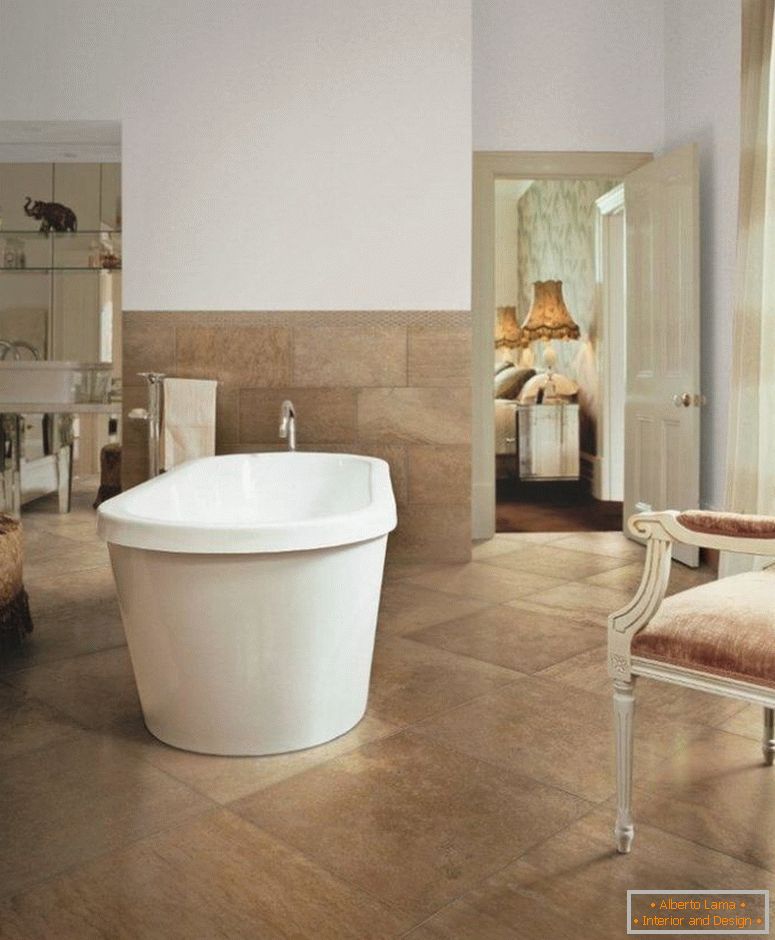 джакузи-вана-помпа-ремонт-баня-модерен с керамични плочки етаж етаж