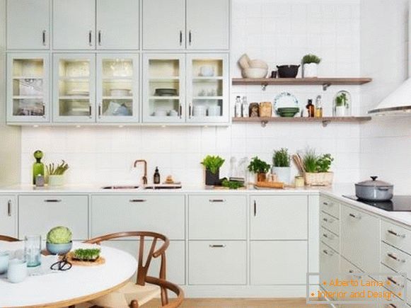 Най-красивият дизайн на кухнята - снимки в стила на шейкър