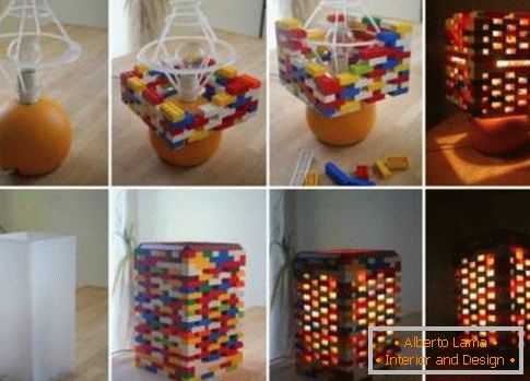Лампа за маса от Lego