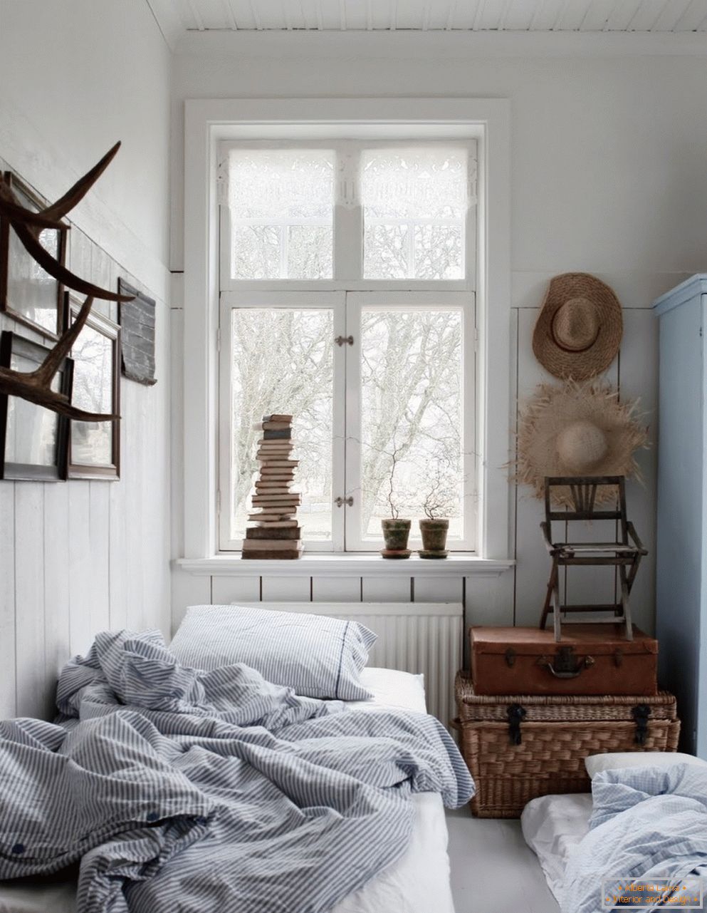 Скандинавски стил във вътрешността на спалнята, неговите характеристики и характеристики
