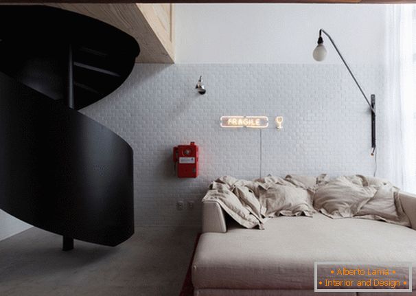 Сгъваем диван в интериорния дизайн на малък апартамент