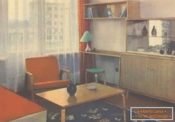 Съветски мебелив стиле минимализъм 50-60-х