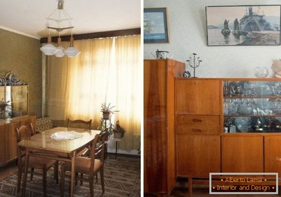 Съветски мебели за хола от 50-70-те