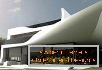 Модерна архитектура: Двуетажна къща в Мадрид в стил Sci-Fi