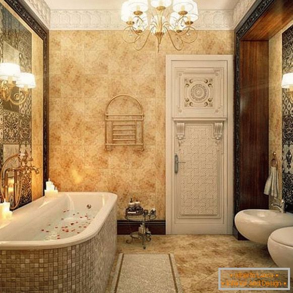 дизайн на баня в класически стил, снимка 3