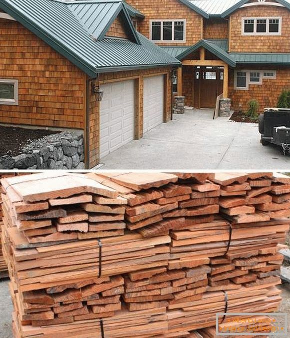 Красиви фасади от дървени къщи - облицовка на снимки