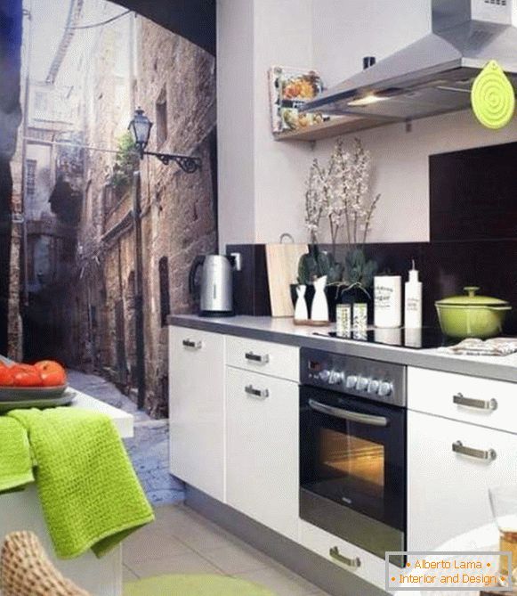 фото тапети в малка кухня на панелна къща, снимка 72