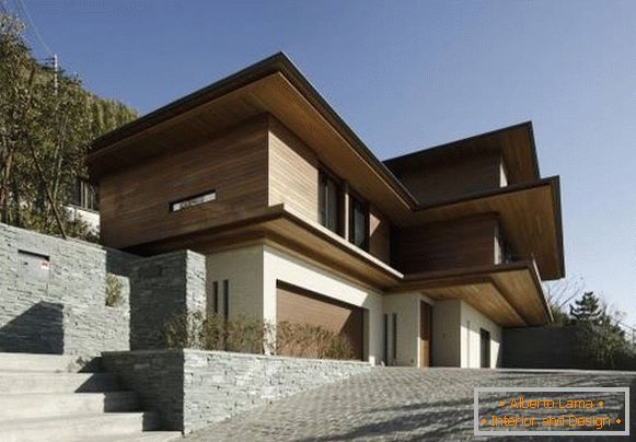 Красив модерен дизайн на триетажна къща