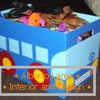 Регистрация на кутия за съхранение на детски играчки