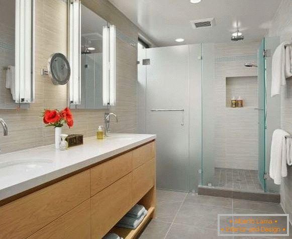 Какво стъклена врата да купи в банята за стилен дизайн