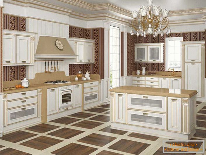 Изящен стил на барок в кухнята.