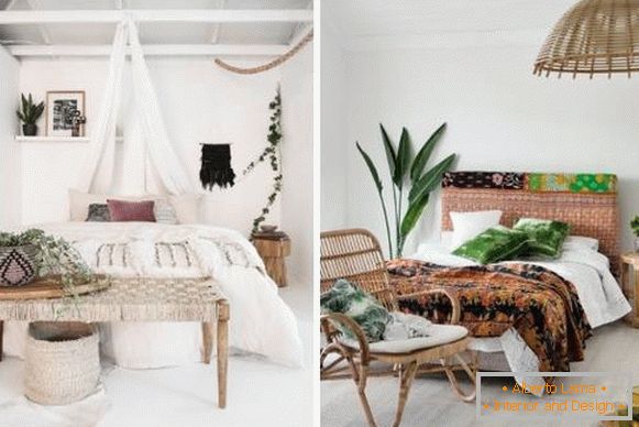 Как да украсим една спалня в стила Boho - фото интериор