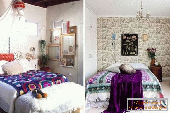 Спалня в стил Бохо - снимки на най-добрите идеи