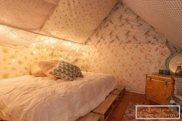 Стил Бохо във вътрешността - снимка на интересен дизайн на спалнята