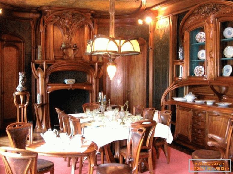 Art nouveau в интериора - 100 снимки с идеално проектиран