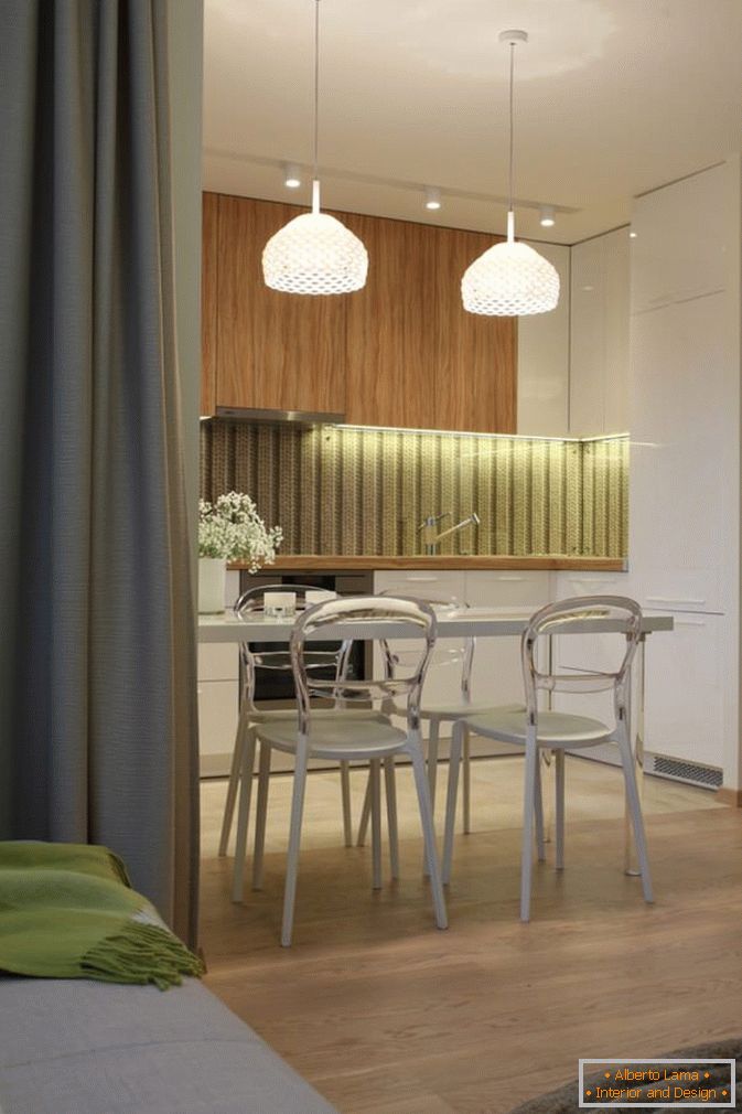 Кухненски стилен едностаен апартамент