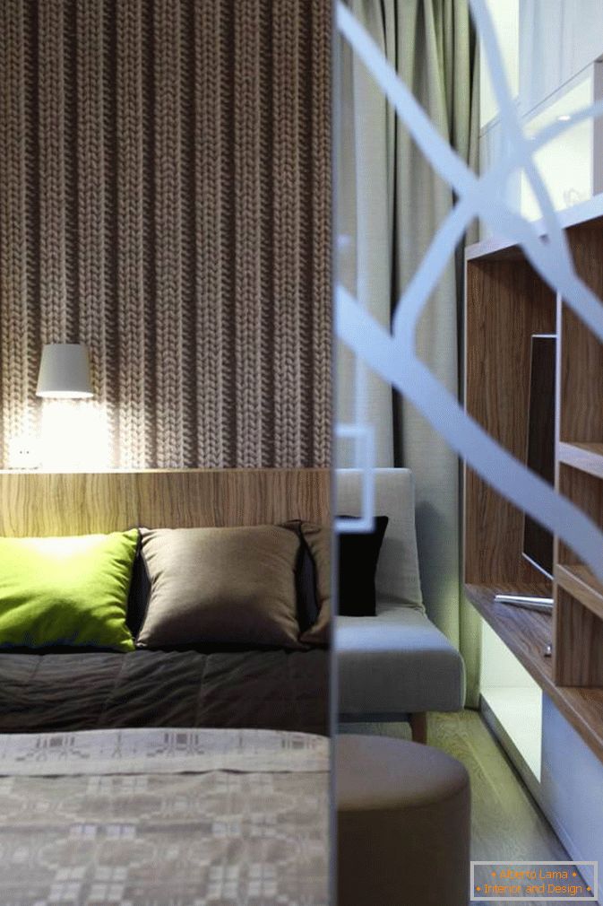 Интериорен дизайн на стилен едностаен апартамент