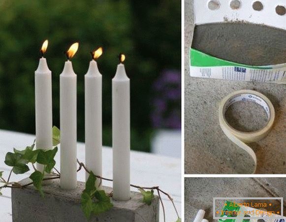 Как да направите свещници със собствените си ръце