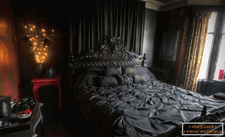 голяма спалня-стена декор-романтично-тъмно-твърда-площ-килими на таблицата лампи бяло-Милтън-зелени звезди-вкл-азиатски-коприна