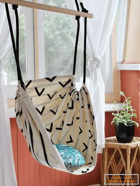 30 идеи за дома: окачен стол на хамак