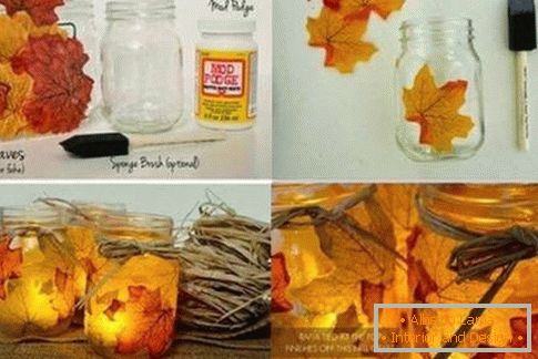 Как да украсим къща с есенни листа