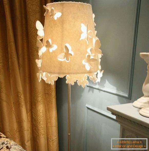 лампа със собствени ръце от плат, снимка 4