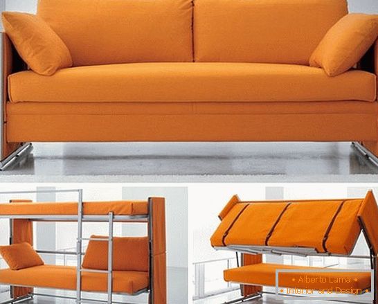 Мебелен трансформатор от дивана в двуетажно легло