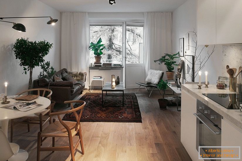 Интериорен дизайн на апартамент в Швеция
