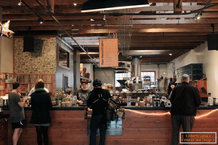 Интериорно кафене в Сан Франциско