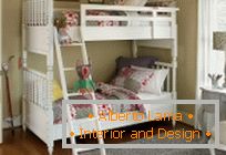 Опции за дизайн детской комнаты с двухъярусной кроватью